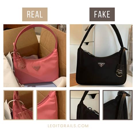 real versus fake prada non leather bag|prada authentic bags.